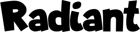 Vorschau des Bootsnamens "Radiant" als Schriftzug für "Bootsbeschriftung Neu 48"