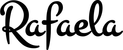 Vorschau des Bootsnamens "Rafaela" als Schriftzug für "Bootsbeschriftung Klassisch 81"