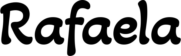 Vorschau des Bootsnamens "Rafaela" als Schriftzug für "Bootsbeschriftung Klassisch 103"