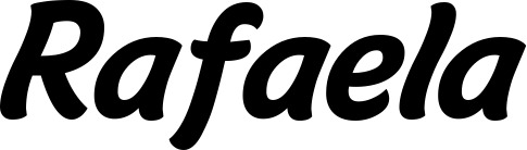 Vorschau des Bootsnamens "Rafaela" als Schriftzug für "Bootsbeschriftung Klassisch 14"