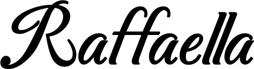 Vorschau des Bootsnamens "Raffaella" als Schriftzug für "Bootsbeschriftung Klassisch 50"