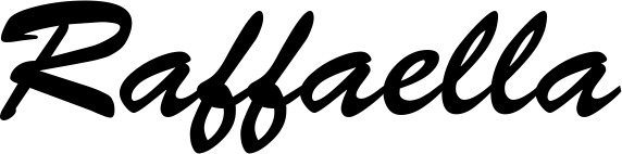 Vorschau des Bootsnamens "Raffaella" als Schriftzug für "Bootsbeschriftung Klassisch 03"