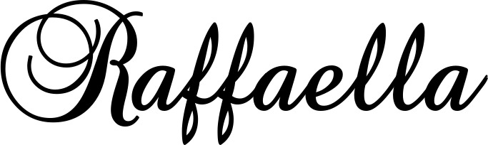 Vorschau des Bootsnamens "Raffaella" als Schriftzug für "Bootsbeschriftung Klassisch 02-A"