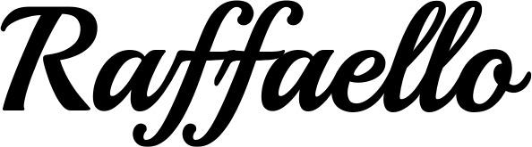 Vorschau des Bootsnamens "Raffaello" als Schriftzug für "Bootsbeschriftung Klassisch 86"