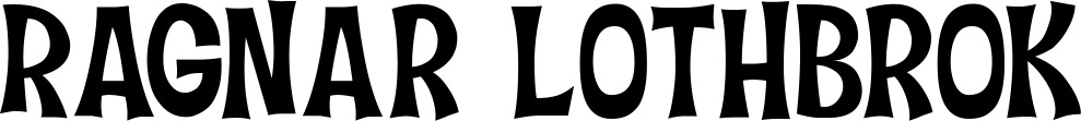 Vorschau des Bootsnamens "Ragnar Lothbrok" als Schriftzug für "Bootsbeschriftung Klassisch 27"