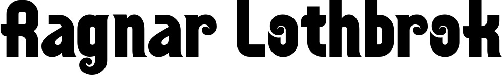 Vorschau des Bootsnamens "Ragnar Lothbrok" als Schriftzug für "Style Neu 32"