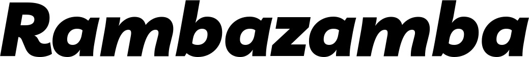Vorschau des Bootsnamens "Rambazamba" als Schriftzug für "Bootsbeschriftung Kursiv 06"