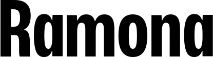 Vorschau des Bootsnamens "Ramona" als Schriftzug für "Bootsbeschriftung Fett 25"