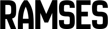 Vorschau des Bootsnamens "Ramses" als Schriftzug für "Bootsbeschriftung Neu 58"