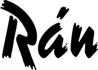 Vorschau des Bootsnamens "Rán" als Schriftzug für "Bootsbeschriftung Neu 10"