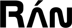 Vorschau des Bootsnamens "Rán" als Schriftzug für "Bootsbeschriftung Neu 16"