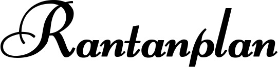 Vorschau des Bootsnamens "Rantanplan" als Schriftzug für "Bootsbeschriftung Klassisch 76-A"