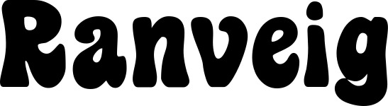 Vorschau des Bootsnamens "Ranveig" als Schriftzug für "Bootsbeschriftung Klassisch 16"