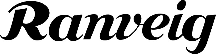 Vorschau des Bootsnamens "Ranveig" als Schriftzug für "Bootsbeschriftung Klassisch 26"