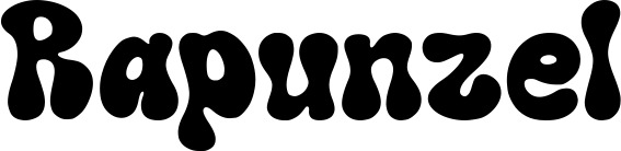 Vorschau des Bootsnamens "Rapunzel" als Schriftzug für "Bootsbeschriftung Neu 62"