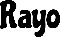 Vorschau des Bootsnamens "Rayo" als Schriftzug für "Bootsbeschriftung Klassisch 53"