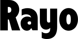 Vorschau des Bootsnamens "Rayo" als Schriftzug für "Bootsbeschriftung Fett 24"