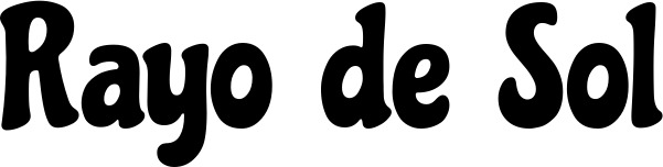 Vorschau des Bootsnamens "Rayo de Sol" als Schriftzug für "Bootsbeschriftung Klassisch 53"