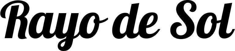 Vorschau des Bootsnamens "Rayo de Sol" als Schriftzug für "Bootsbeschriftung Neu 60"