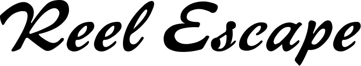 Vorschau des Bootsnamens "Reel Escape" als Schriftzug für "Bootsbeschriftung Klassisch 12"