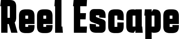 Vorschau des Bootsnamens "Reel Escape" als Schriftzug für "Bootsbeschriftung Fett 41"