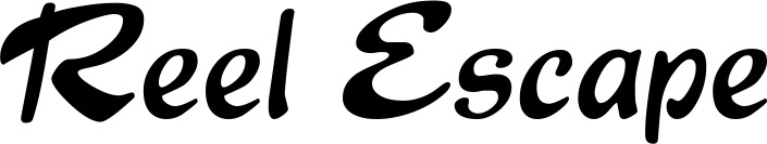 Vorschau des Bootsnamens "Reel Escape" als Schriftzug für "Bootsbeschriftung Klassisch 15"