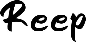 Vorschau des Bootsnamens "Reep" als Schriftzug für "Bootsbeschriftung Klassisch 95"