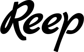 Vorschau des Bootsnamens "Reep" als Schriftzug für "Bootsbeschriftung Klassisch 45"