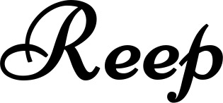 Vorschau des Bootsnamens "Reep" als Schriftzug für "Bootsbeschriftung Klassisch 84"