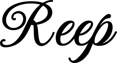 Vorschau des Bootsnamens "Reep" als Schriftzug für "Bootsbeschriftung Klassisch 70"