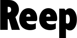 Vorschau des Bootsnamens "Reep" als Schriftzug für "Bootsbeschriftung Fett 24"