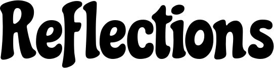 Vorschau des Bootsnamens "Reflections" als Schriftzug für "Bootsbeschriftung Klassisch 53"