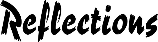 Vorschau des Bootsnamens "Reflections" als Schriftzug für "Bootsbeschriftung Neu 10"
