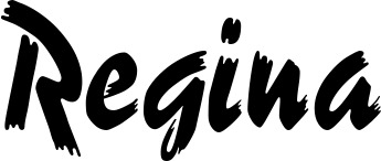 Vorschau des Bootsnamens "Regina" als Schriftzug für "Bootsbeschriftung Neu 10"