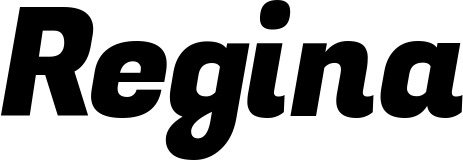 Vorschau des Bootsnamens "Regina" als Schriftzug für "Bootsbeschriftung Kursiv 04"