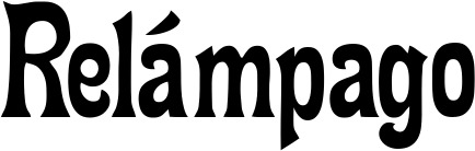 Vorschau des Bootsnamens "Relámpago" als Schriftzug für "Style Neu 44"