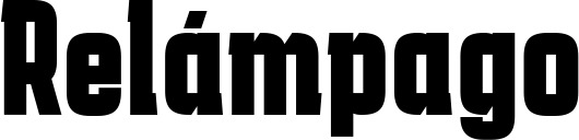 Vorschau des Bootsnamens "Relámpago" als Schriftzug für "Bootsbeschriftung Fett 41"