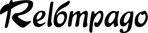Vorschau des Bootsnamens "Relámpago" als Schriftzug für "Bootsbeschriftung Klassisch 15"