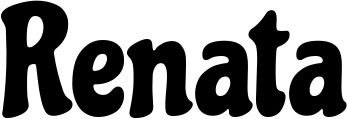 Vorschau des Bootsnamens "Renata" als Schriftzug für "Bootsbeschriftung Neu 41"