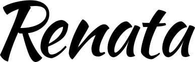 Vorschau des Bootsnamens "Renata" als Schriftzug für "Bootsbeschriftung Klassisch 73"