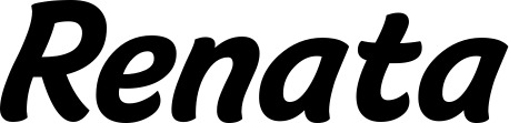 Vorschau des Bootsnamens "Renata" als Schriftzug für "Bootsbeschriftung Klassisch 14"