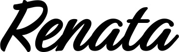 Vorschau des Bootsnamens "Renata" als Schriftzug für "Bootsbeschriftung Klassisch 48"