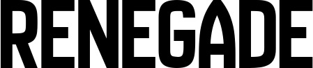 Vorschau des Bootsnamens "Renegade" als Schriftzug für "Bootsbeschriftung Neu 58"