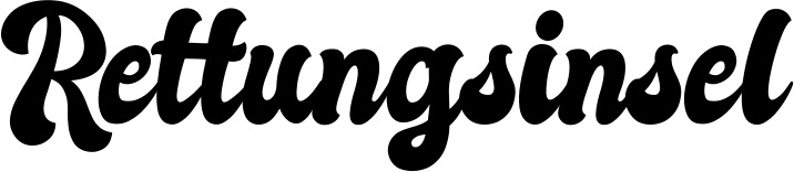 Vorschau des Bootsnamens "Rettungsinsel" als Schriftzug für "Style Klassisch 41"