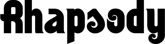 Vorschau des Bootsnamens "Rhapsody" als Schriftzug für "Bootsbeschriftung Neu 32"