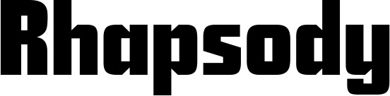 Vorschau des Bootsnamens "Rhapsody" als Schriftzug für "Bootsbeschriftung Neu 11"