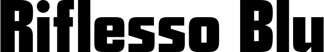 Vorschau des Bootsnamens "Riflesso Blu" als Schriftzug für "Bootsbeschriftung Neu 11"