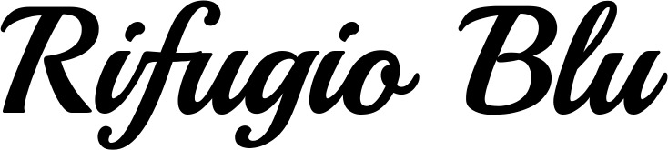 Vorschau des Bootsnamens "Rifugio Blu" als Schriftzug für "Bootsbeschriftung Klassisch 86"