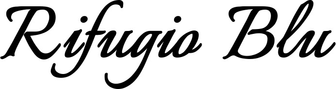 Vorschau des Bootsnamens "Rifugio Blu" als Schriftzug für "Bootsbeschriftung Klassisch 58"