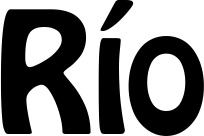 Vorschau des Bootsnamens "Río" als Schriftzug für "Bootsbeschriftung Fett 01"